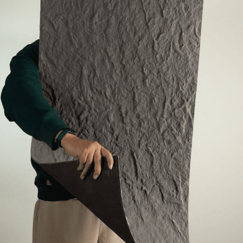 Flexible Faux Stone Wall Panel - Dark Grey