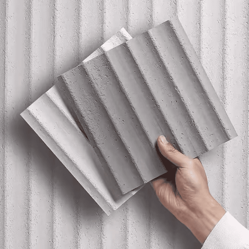 Flexible Ripple Stone Panel - Off White