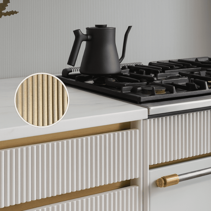 Curved 13mm Fluted MDF Panel